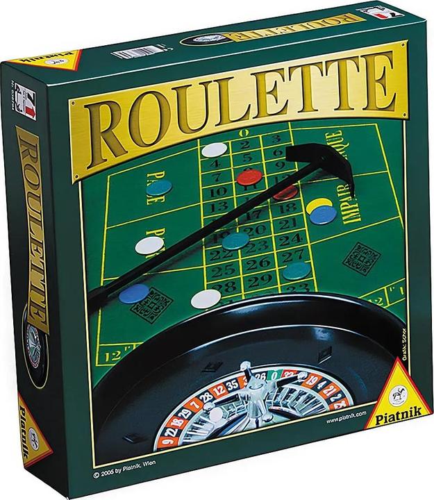 Produktbild Piatnik Roulette (Dänisch, Deutsch, Englisch, Finnisch, Niederländisch, Norwegisch, Schwedisch, Ungarisch, 2 - 6 Spieler)