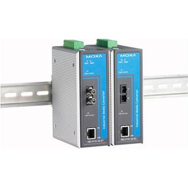 Moxa IMC-P101-M-ST-T - 100 Mbit/s - 100Base-TX,10Base-T - 100Base-FX - IEEE 802.3,IEE (RJ45 (1x)), Netzwerkadapter, Blau...