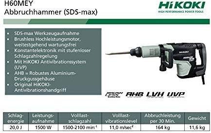 Image du produit Hikoki Marteau de coupe H60MEY (Fonctionnement sur secteur)