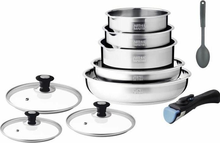 Arthur Martin Topfset AM4485 10 Stücke (Edelstahl)