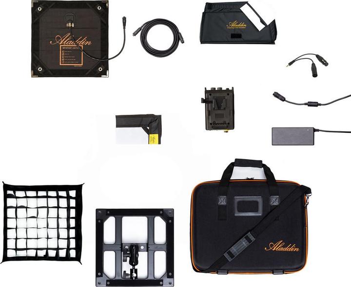 Produktbild Aladdin Mosaic Mini 1x1 Gaffer Kit (Flächenleuchte, Studioleuchte, Videoleuchte)