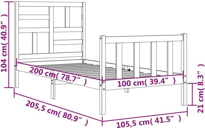 Produktbild vidaXL Zack (100 x 200 cm)