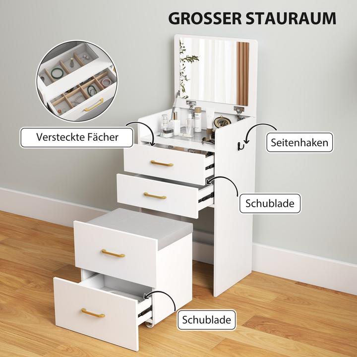 Produktbild Homcom Schminktisch (48 x 40 x 90 cm)