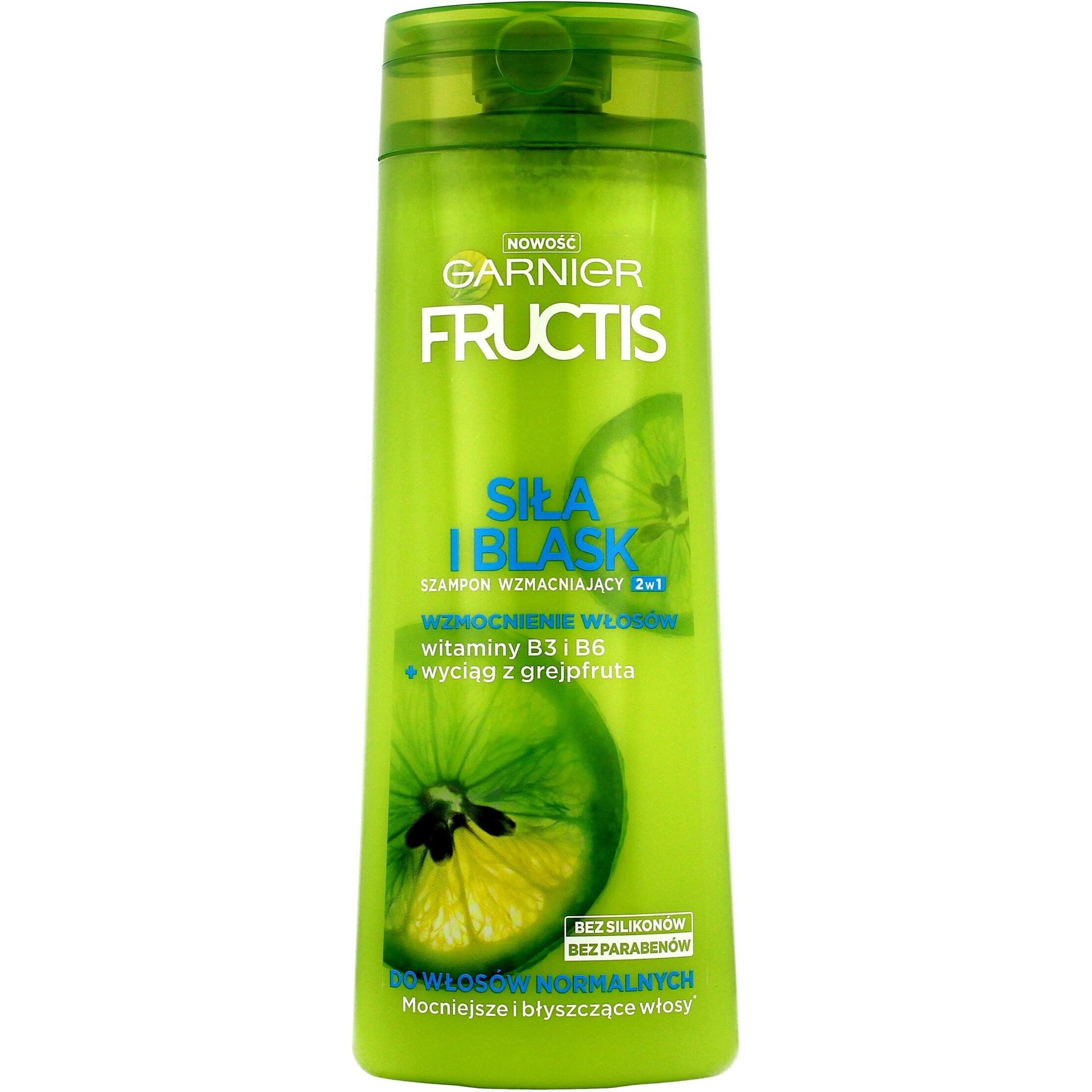 Garnier , Shampoo, Nuovo Shampoo Fructis Forza E Lucentezza Per Capelli Normali 400Ml (Shampoo Liquido, 400 Ml)
