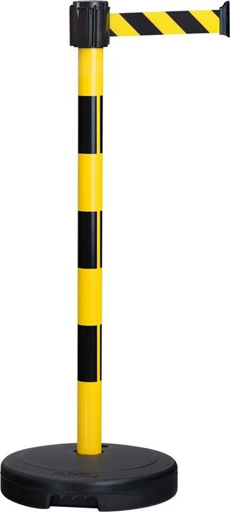 Actual product image Moravia Morion belt warning stand BASIC upper part plastic g-s, height 950 mm