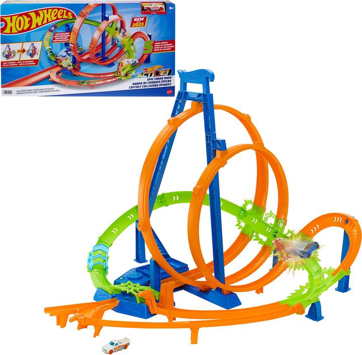 Produktbild Hot Wheels Epic Crash Dash SIOC Track Set