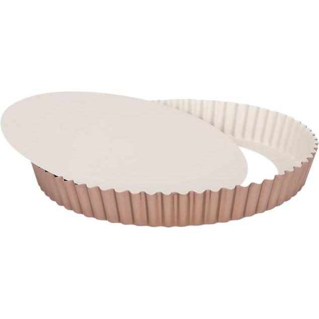 Patisse Ceramic Quiche Pan Loose Bottom Ø28cm, Backform, Braun