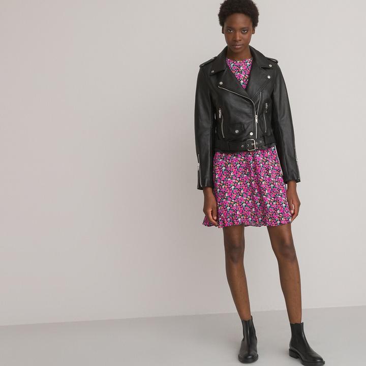 Actual product image La Redoute Collections Leather jacket Gaston (46)
