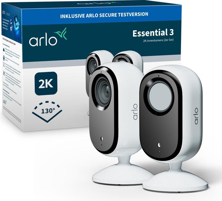 Immagine prodotto Arlo Set di 2 Essential 3 (2304 x 1296 Pixels)