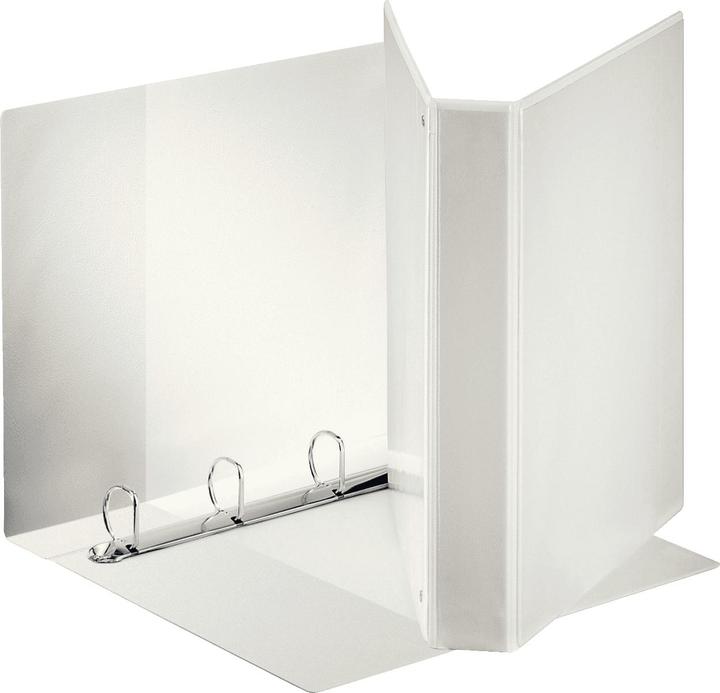 Dymo Esselte Präsentationsringbuch, DIN A4+, weiß, 4 D-Ring-Mechanik, Rückenbreite: 50 mm, Ringdurchmesse