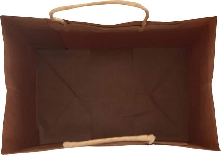 Produktbild vidaXL Kraftpapiertüten 250 Stk. mit Henkel Braun 32x22x28 cm Papiertüte (Geschenktüte, 250 x)