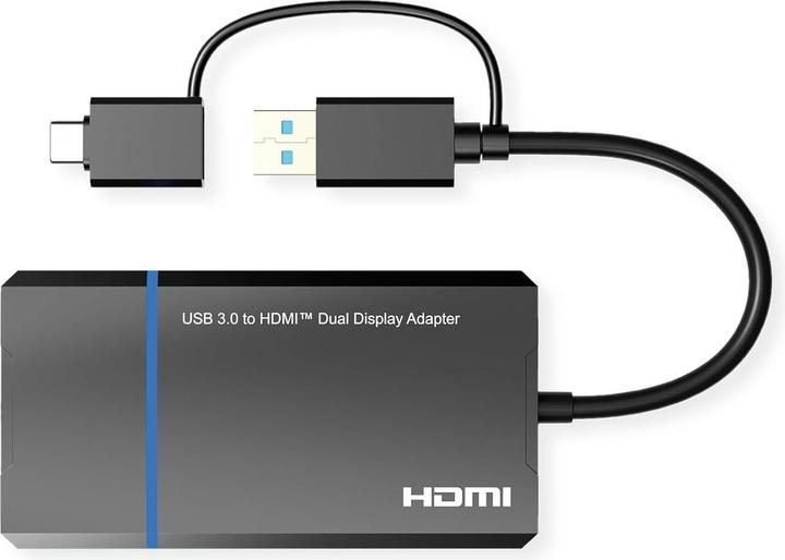 Productafbeelding Value USB DisplayLink Adapter, USB (HDMI, 15 cm)