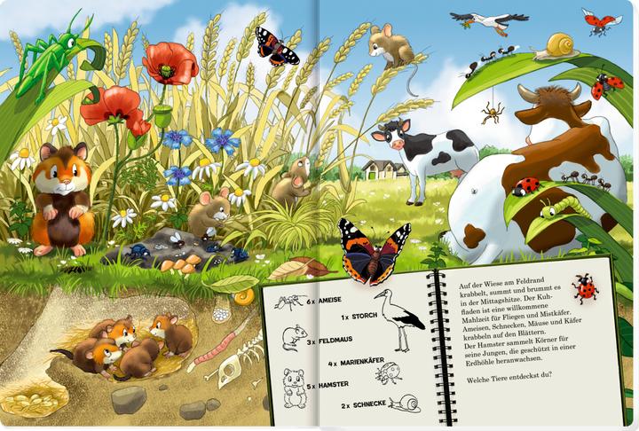 Immagine prodotto Mein riesengrosses WimmelSuchBuch: Tiere über und unter der Erde (Tedesco, AntjeFlad, 2024)