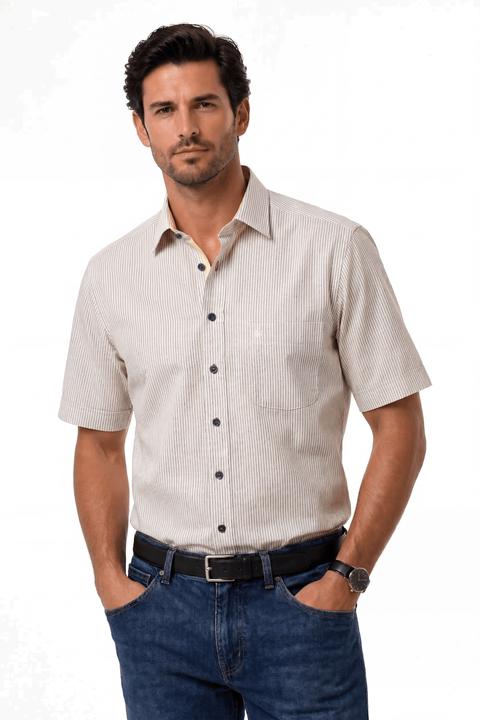Produktbild Kauf "Bari Kent Kurzarm regular fit mit Leinen" (S)