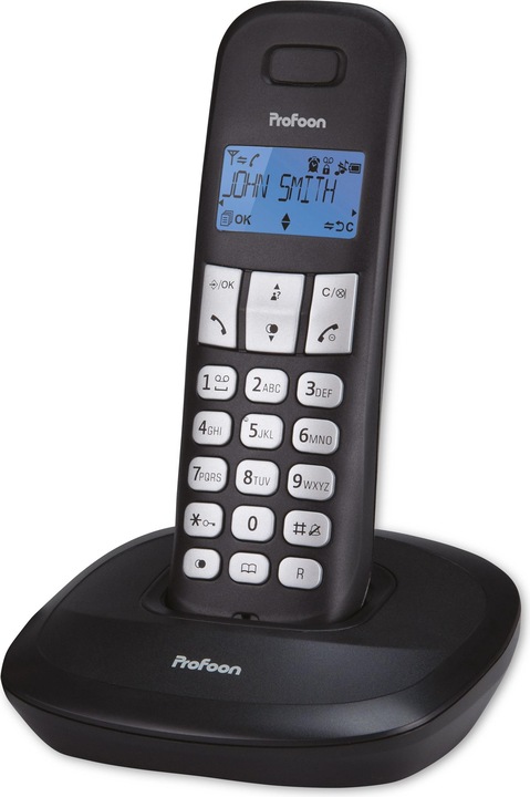 Produktbild Profoon DECT-Telefon PDX-1100 mit 1 Mobilteil, schwarz
