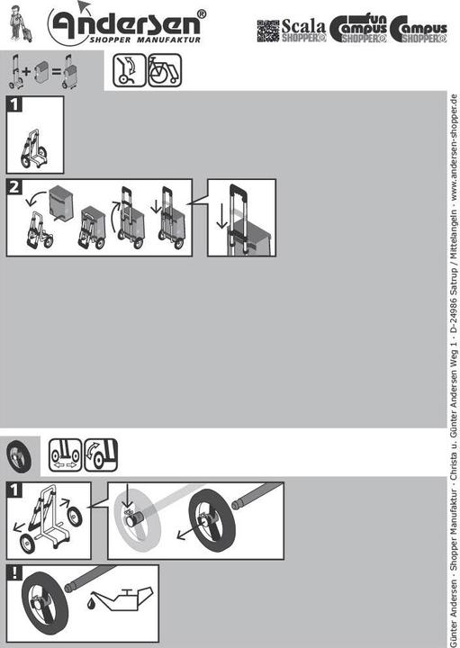 Produktbild Andersen Scala Shopper MIX A10 Einkaufstrolley 59 cm