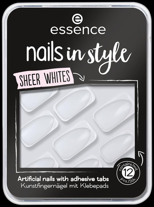 essence nails in style (Kunstnägel, Weiss, Transparent)