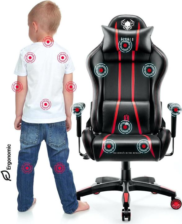 Produktbild Diablo Gaming chair X-One 2.0 Gaming Chair Kids, Black-red