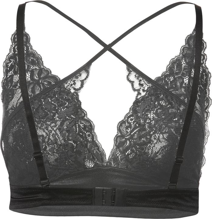 Immagine prodotto Ulla Popken Bralette senza ferretto con pizzo e ricami (42 A, 44 A)