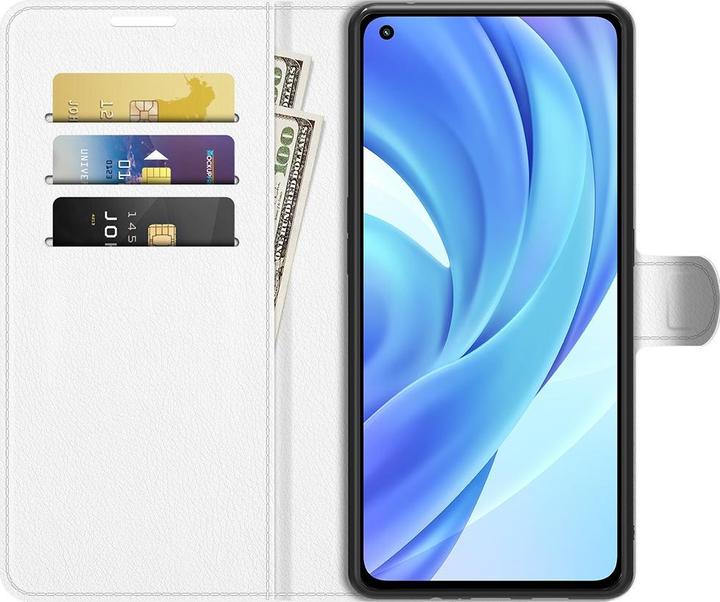 Actual product image Cover-Discount Xiaomi Mi 11 Lite - leather case cover white (Xiaomi Mi 11 Lite)