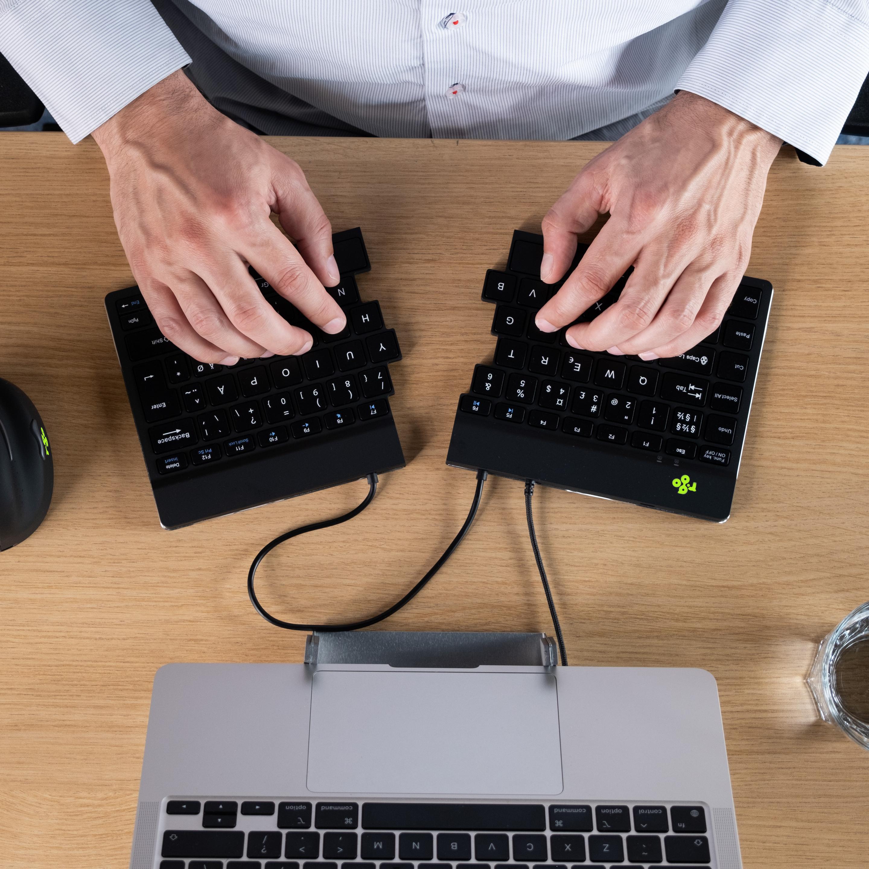 Thumbnail - R-Go Tools Split (DE, Kabelgebunden), Tastatur, Schwarz