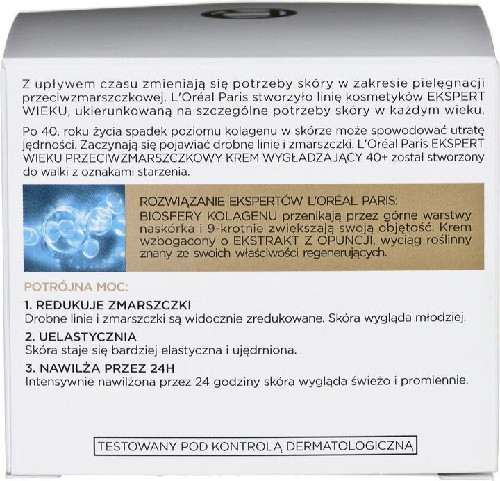 Produktbild L'Oréal Paris L'Oréal Age Specialist Ekspert Age 40+ anti-wrinkle smoothing day cream 50ml (50 ml, Tagescreme)