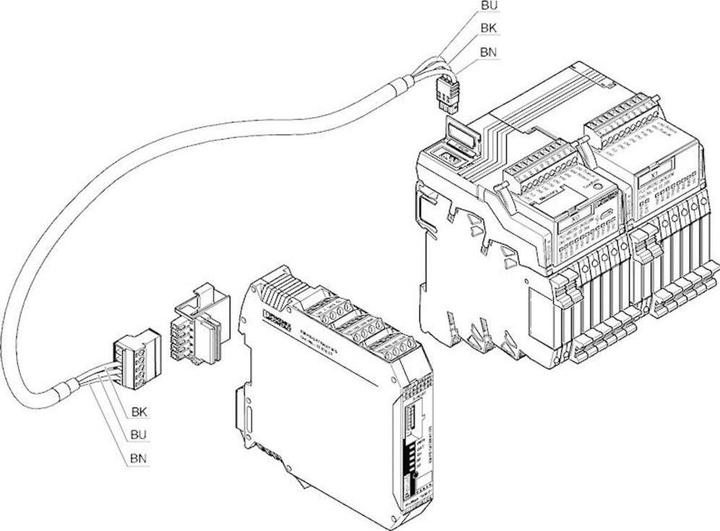 Produktbild Phoenix Contact Connecting Cable PLC-V8C/CAB/TBUS/0,3M