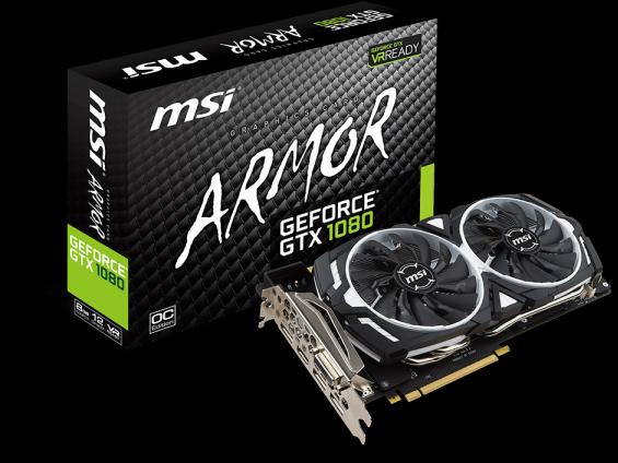 Produktbild MSI GeForce GTX 1080 ARMOR 8G OC (8 GB)