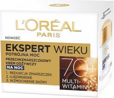 Immagine prodotto L'Oréal Paris L'Oréal Age Specialist Expert Age 70+ crema notte 50ml (50 ml, Crema notte)