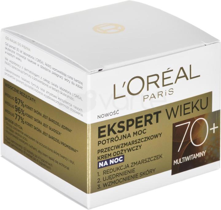 Immagine prodotto L'Oréal Paris L'Oréal Age Specialist Expert Age 70+ crema notte 50ml (50 ml, Crema notte)
