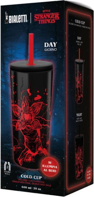 Actual product image Bialetti Trinkbecher Stranger Things, 600 ml, Schwarz / Rot (0.60 l)