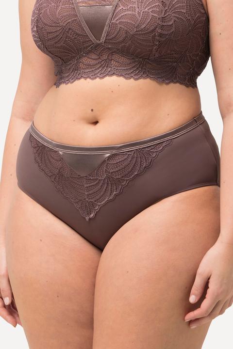 Image du produit Ulla Popken Culotte maxi en microfibres, avec dentelle (54)