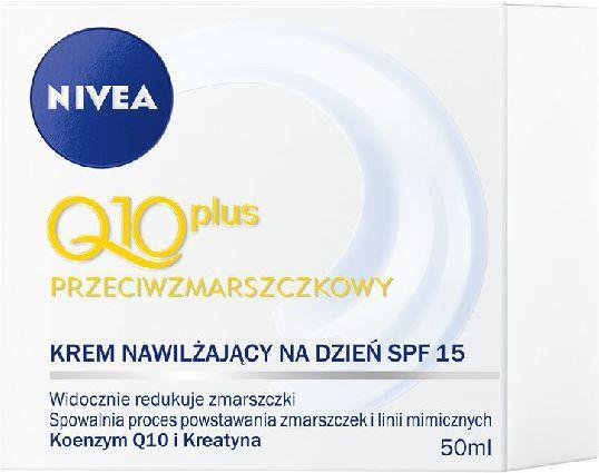 Actual product image NIVEA Q10 Power Moisturizing Anti-Wrinkle Face Cream SPF 15 50ml (50 ml, Day cream, SPF 15)