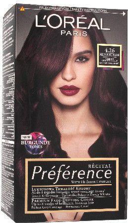 Actual product image Plum L'Oréal Preference Hair Dye 4.26 Deep Cool Purple (4.26 Midnight plum)