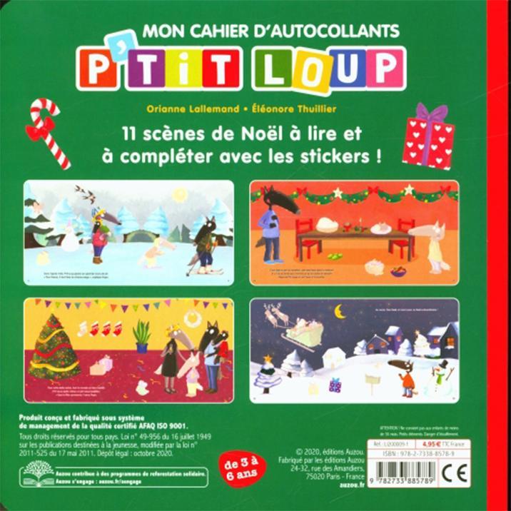 Actual product image P'tit Loup / Mon cahier d'autocollants : c'est Noël!