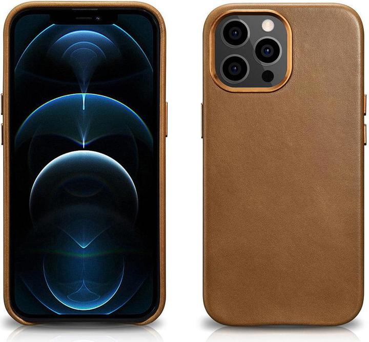 Immagine prodotto iCarer Custodia in vera pelle rivestita in cera d'olio per iPhone 13 Pro Brown (compatibile con MagS (Apple iPhone 13 Pro)