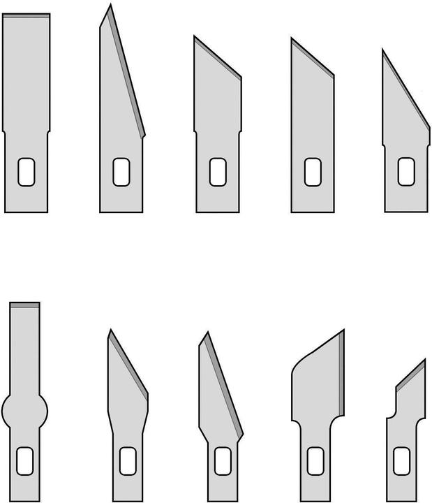 Produktbild Donau 10 Klingen Für Designermesser (Ersatzklinge)