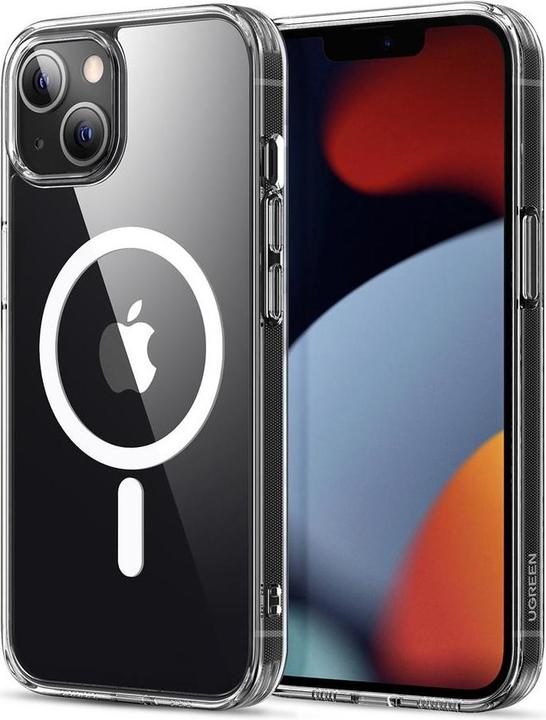 Actual product image Ugreen Protective Magnetic Case Magnetic Gel Case for iPhone 13 Clear (Compatible with MagSafe) (90131)