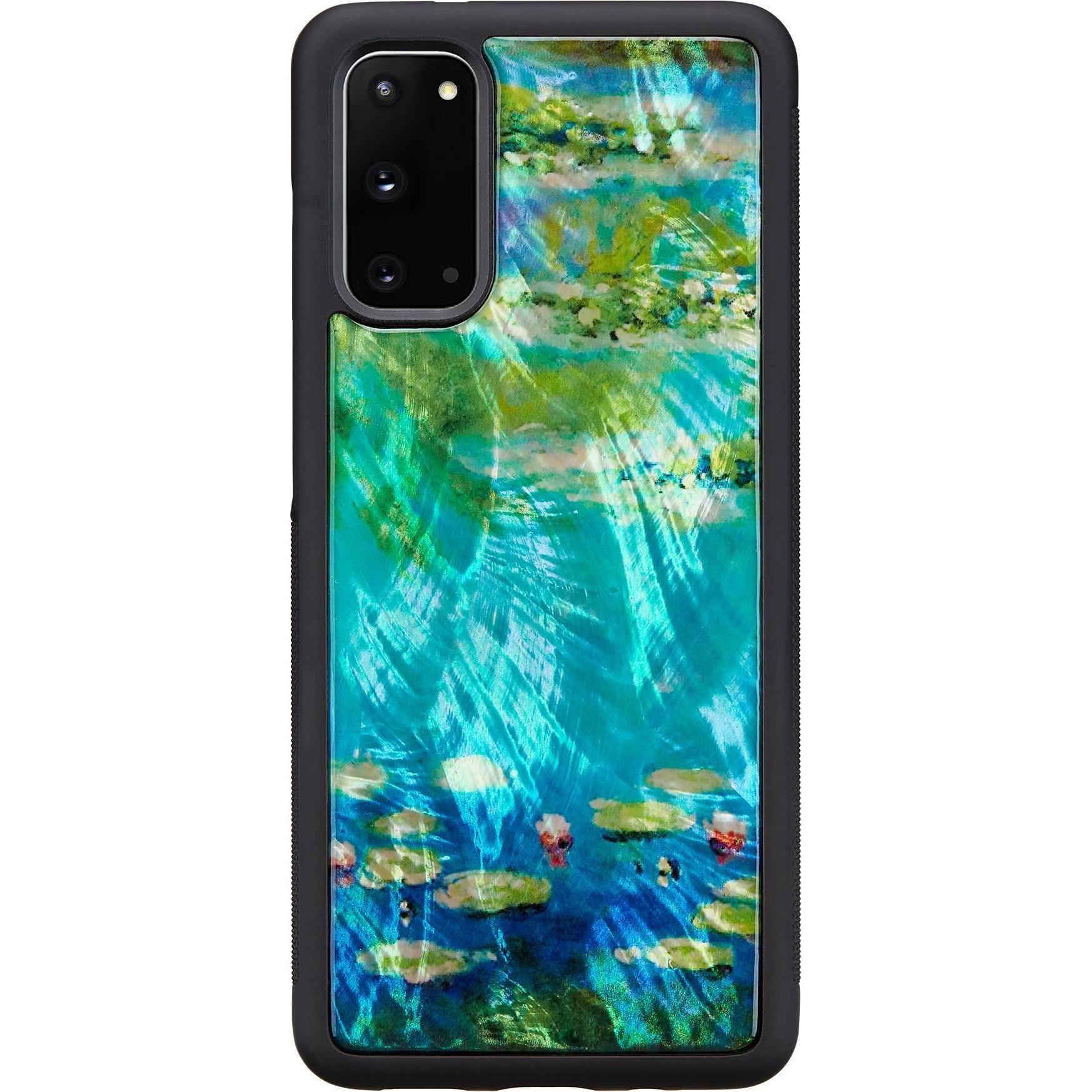 Ikins case for Samsung Galaxy S20 water lilies black (Samsung Galaxy S20+), Smartphone Hülle, Schwarz