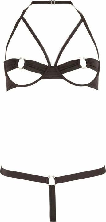 Actual product image Cottelli Collection Halterneck bra set crotchless (L, 85 B)