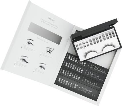 Produktbild NoName DIY Wimpernverlängerung Starter Kit mit Bonder, Versiegler, Entferner, Applikator - Göttlich (Künstliche Wimpern)