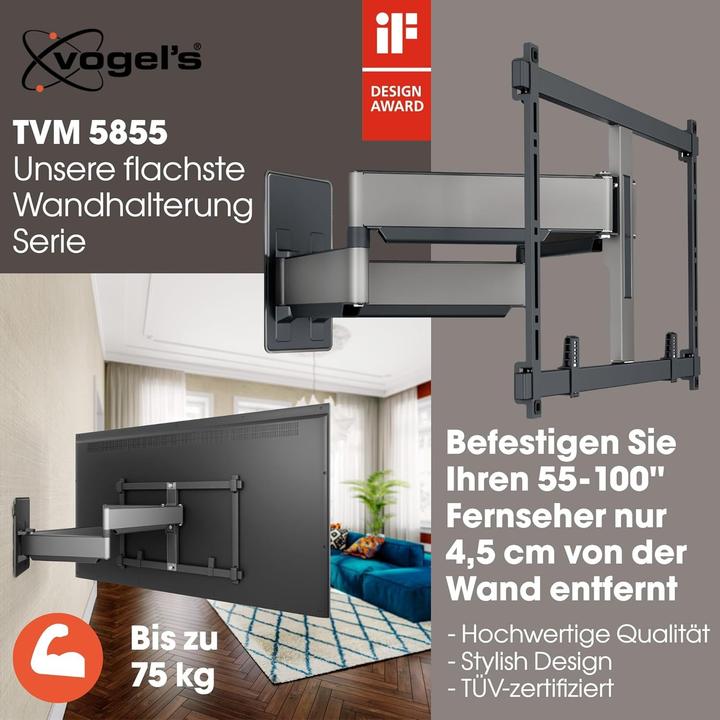 Image du produit Vogels TVM 5855 (Mur, 100", 75 kg)