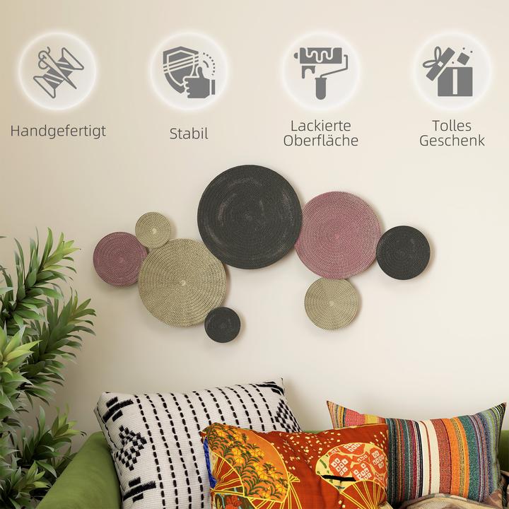 Image du produit Homcom Wanddeko Metall Bronze