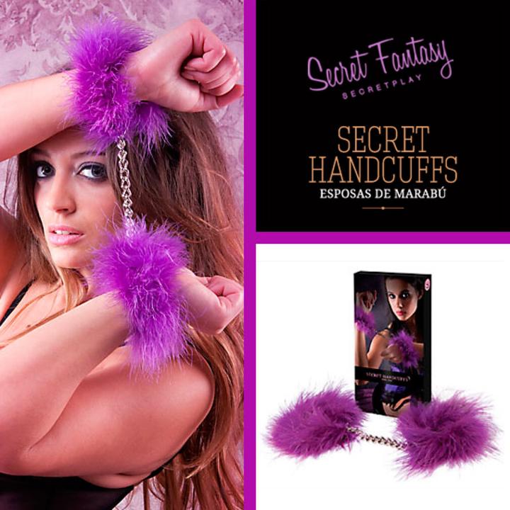 Productafbeelding Secret play Paarse Maraboe handboeien