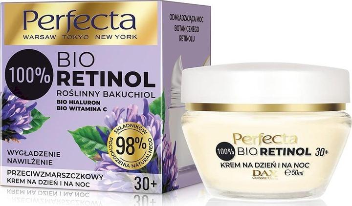 Image du produit Perfecta 100% Bio Retinol 30+ crème anti-rides de jour et de nuit - hydratante et lissante 50 ml (50 ml, Crème 24h)