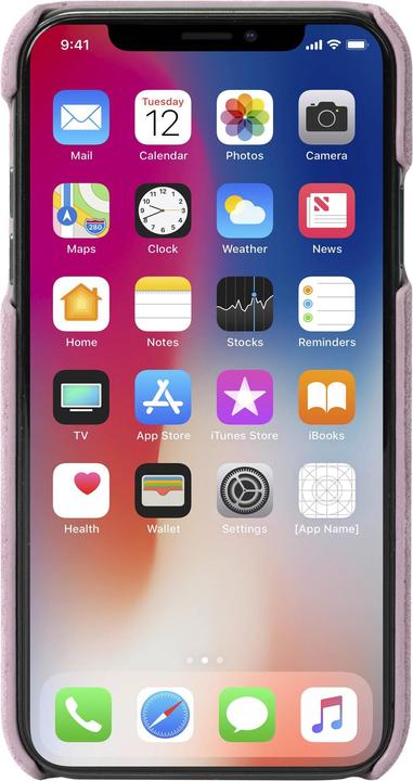 Produktbild Krusell iPhone X / Xs Broby Cover 61436 pink / pink (Apple iPhone X)