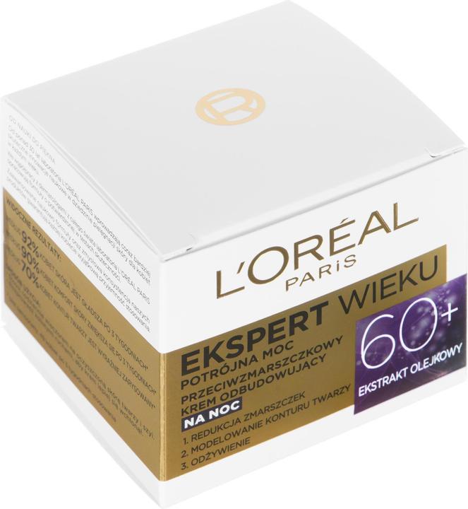Actual product image L'Oréal Paris L'Oréal Age Specialist Expert Age 60+ anti-wrinkle night cream rebuilding 50ml (50 ml, Night cream)
