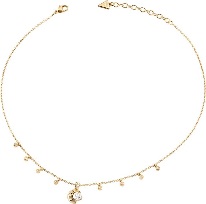 Guess Aurora 16-18" Aurora Pave Fringes (Glass, Stainless steel)