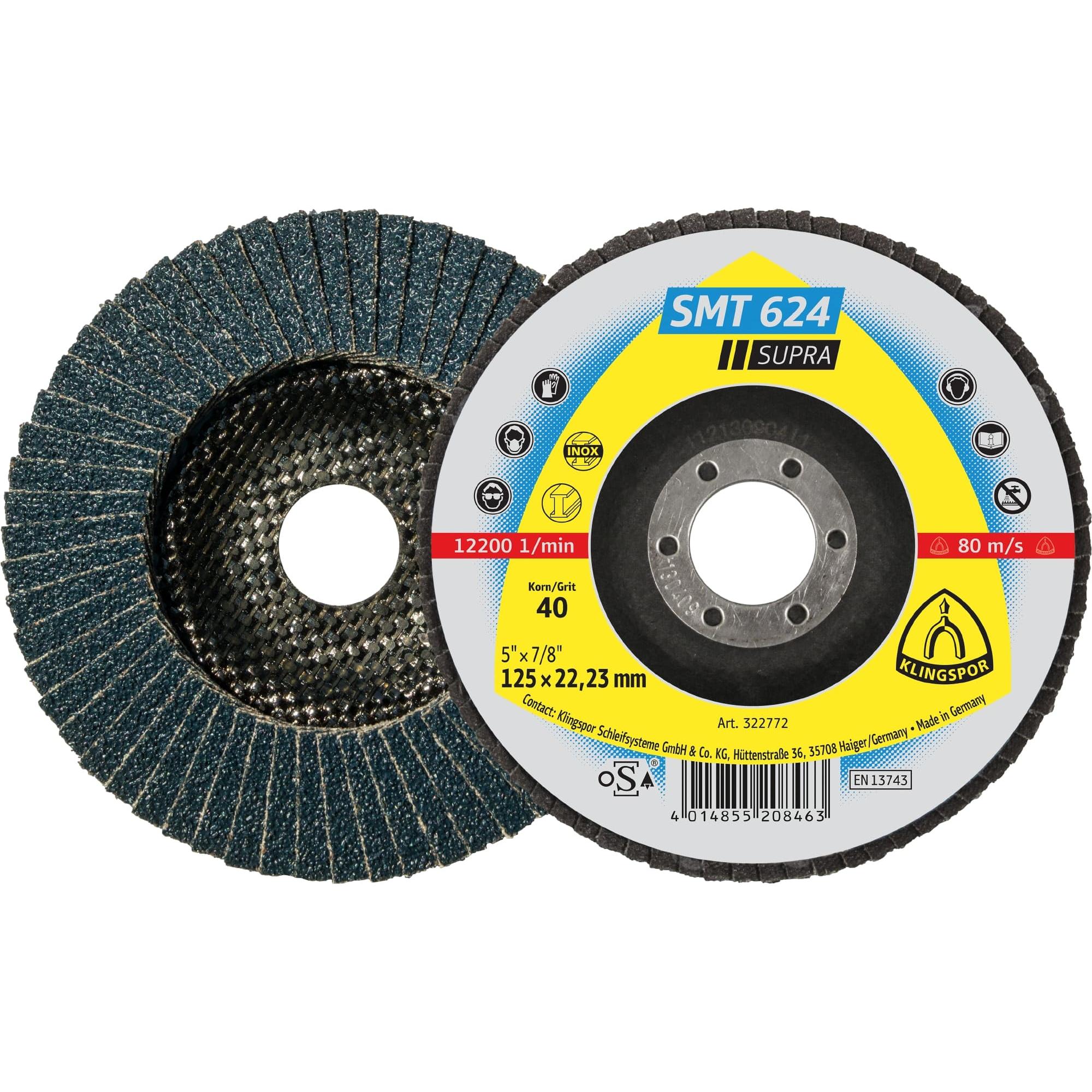 Thumbnail - Klingspor, Schleifmittel, SMT 624 Supra - Schleifmopteller 150 x 22,23 mm (40)