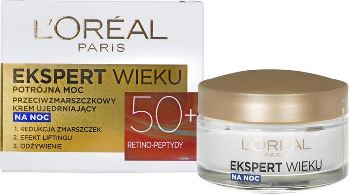 Immagine prodotto L'Oréal Paris L'Oréal Age Specialist Expert Age 50+ crema viso notte 50ml (50 ml, Crema notte)